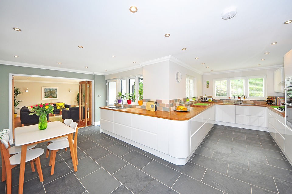 Kitchen remodel with cabinetry and island